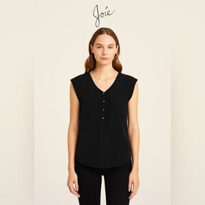 Joie Black Sleeveless Blouse Women’s Size S